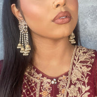 Mandala Jhumka Tassel Earrings - SOKORA JEWELSMandala Jhumka Tassel Earrings