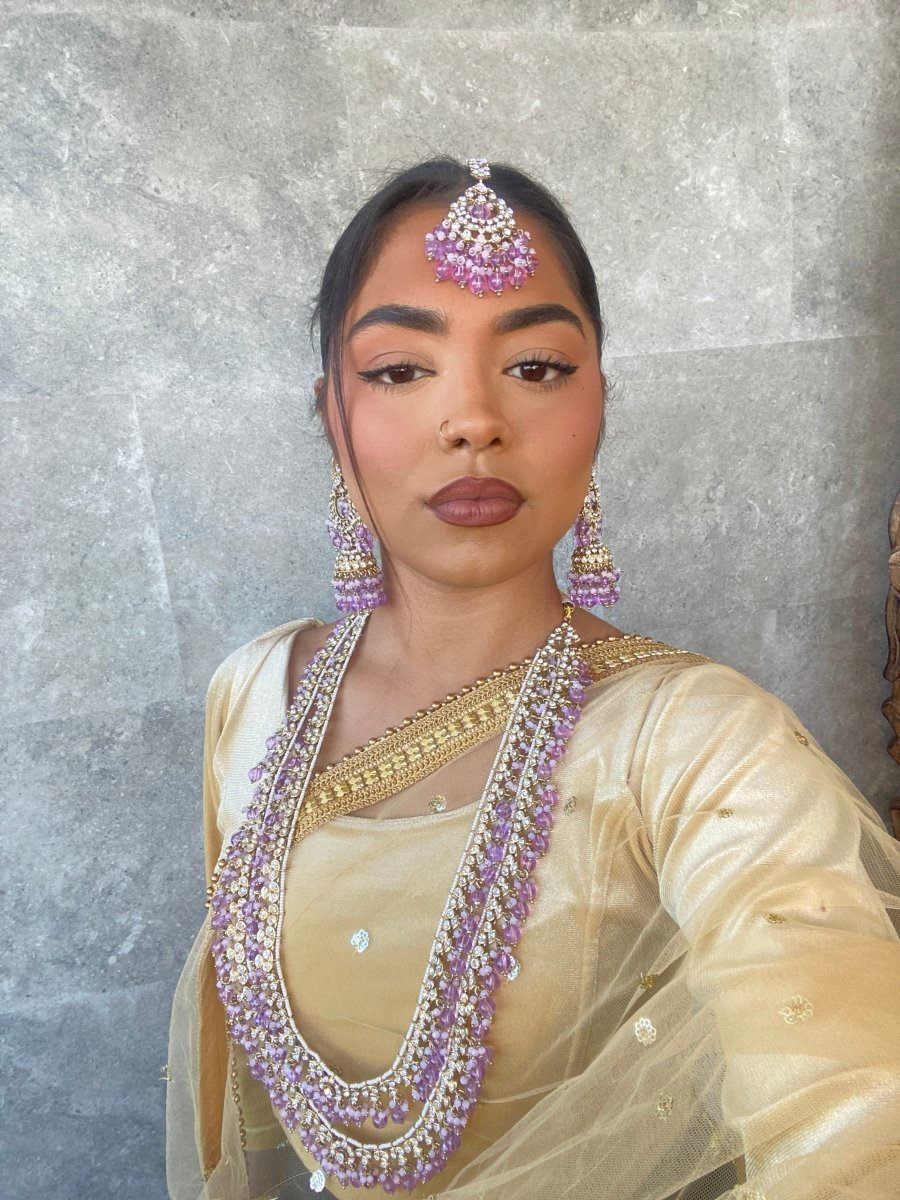 Long Necklace Sets  Indian & Pakistani Long Necklaces – SOKORA JEWELS