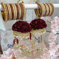 Maroon Rose Kaleereh - SOKORA JEWELSMaroon Rose Kaleereh