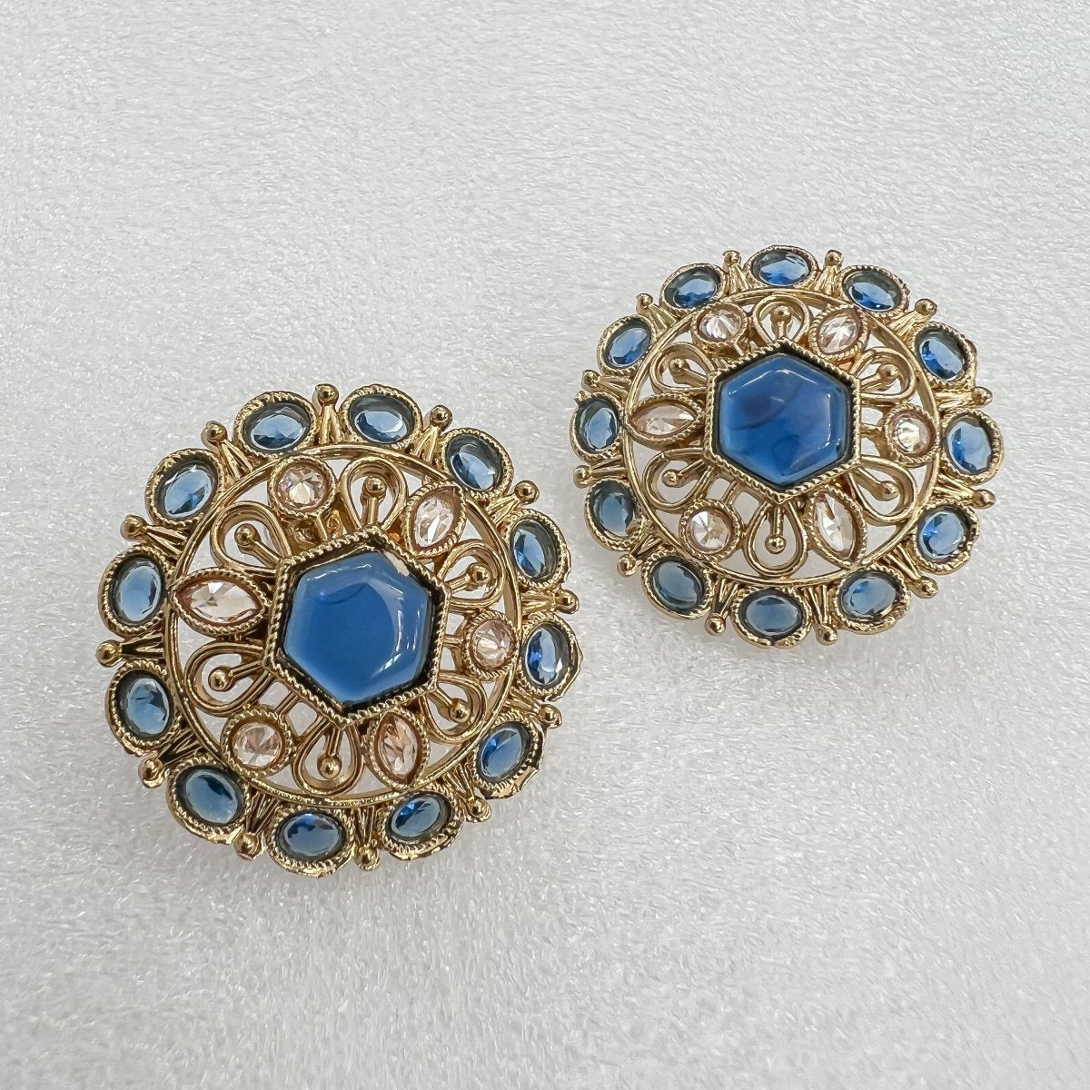 Buy MS Fashion India Double Silver Color Chandbali Modern Design Earrings  Online at Best Price | Distacart