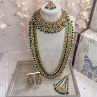 Meera Bridal Set - Green - SOKORA JEWELSMeera Bridal Set - Green