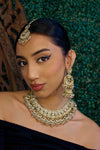 Meera Necklace set - Maroon - SOKORA JEWELSMeera Necklace set - Maroon