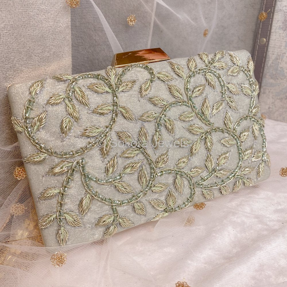 Sage Green Bella Clutch | Bridal Purse | Couture Evening Bag – The Bella  Rosa Collection