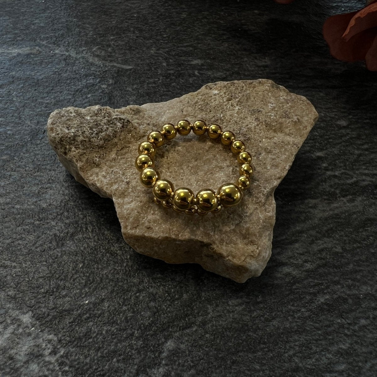 Miriam Gold Ball Bead Ring - SOKORA JEWELSMiriam Gold Ball Bead Ring
