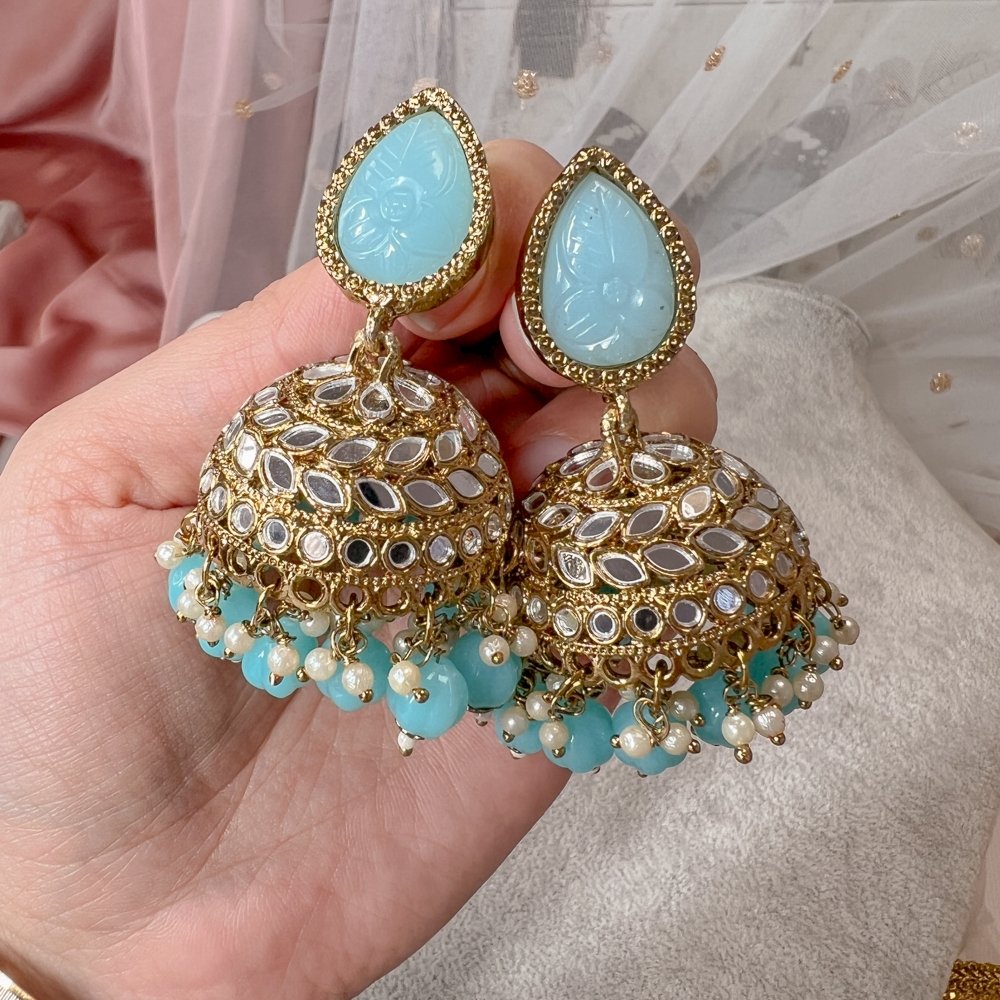 Long jhumka online earrings online