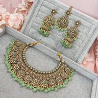 Mohini Necklace set - Mint - SOKORA JEWELSMohini Necklace set - Mint