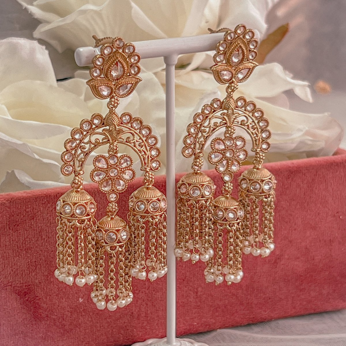 Tassel jhumka store earrings