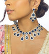 Nalini Diamante Set - Sapphire - SOKORA JEWELSNalini Diamante Set - SapphireNECKLACE SETS