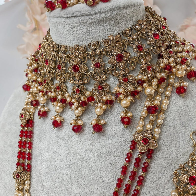 Nargis Bridal Necklace set - SOKORA JEWELSNargis Bridal Necklace set