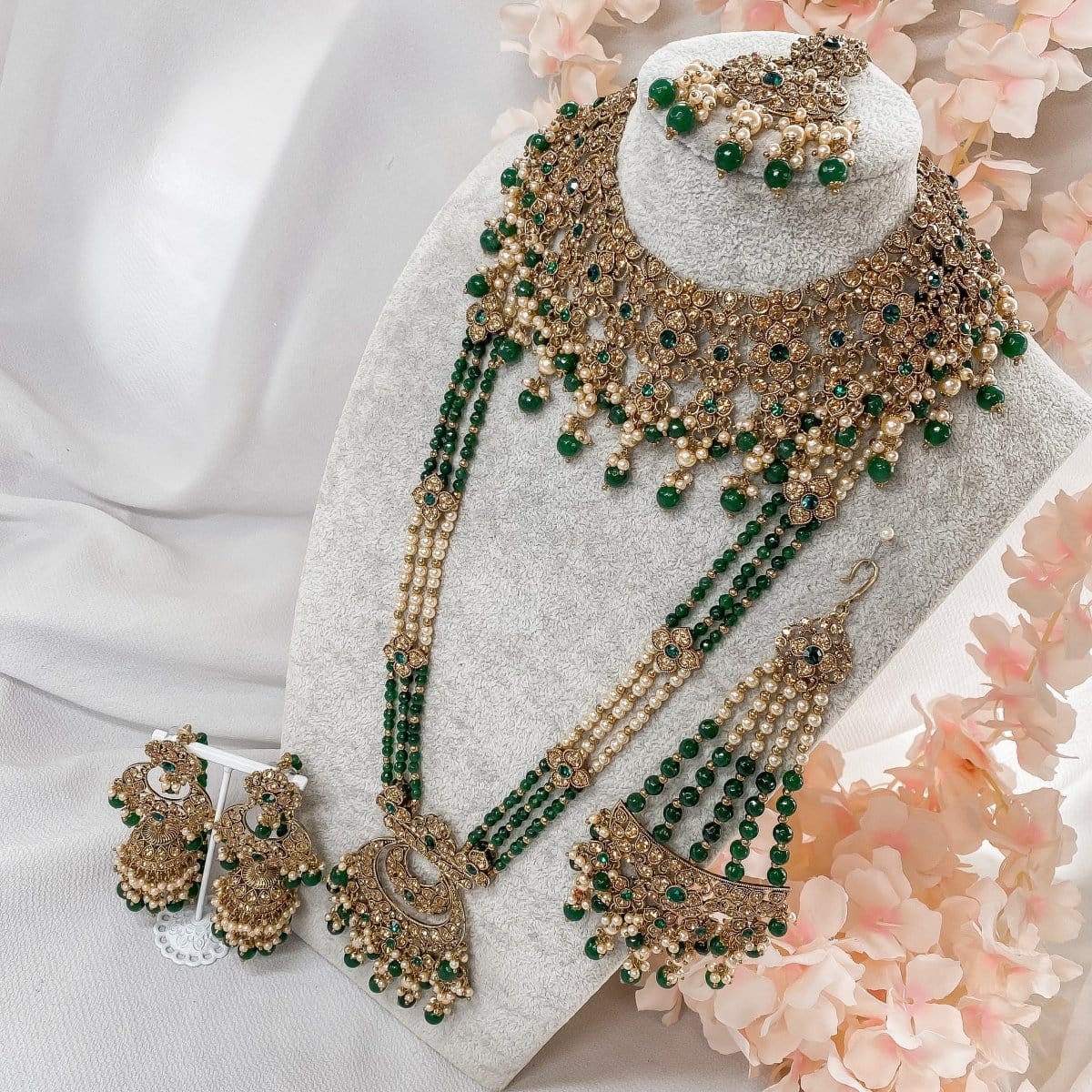 Nargis Bridal Necklace set – SOKORA JEWELS - Main Image