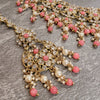 Nargis Necklace set - Coral Pink - SOKORA JEWELSNargis Necklace set - Coral Pink