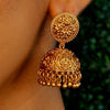 Nivetha Temple Style Jhumka Earrings - SOKORA JEWELSNivetha Temple Style Jhumka Earrings
