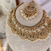 Noor Bridal Necklace set - Pearl - SOKORA JEWELSNoor Bridal Necklace set - Pearl