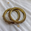 Pair of High Pearl and Golden Edge Bangles - SOKORA JEWELSPair of High Pearl and Golden Edge BanglesBANGLES