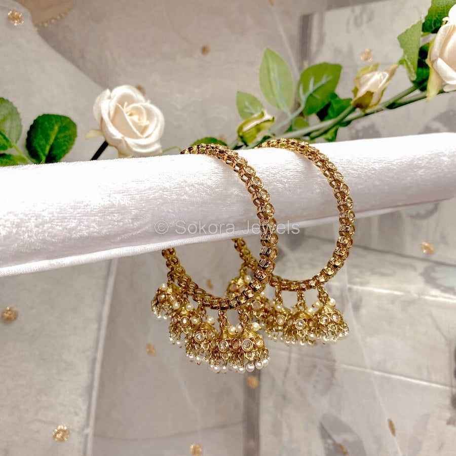 Parul Slim 5 Jhumka Bangles - SOKORA JEWELSParul Slim 5 Jhumka BanglesBANGLES