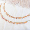 Peach bead Anklets - SOKORA JEWELSPeach bead Anklets