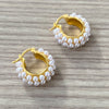 Pearly Hoops - SOKORA JEWELSPearly Hoops