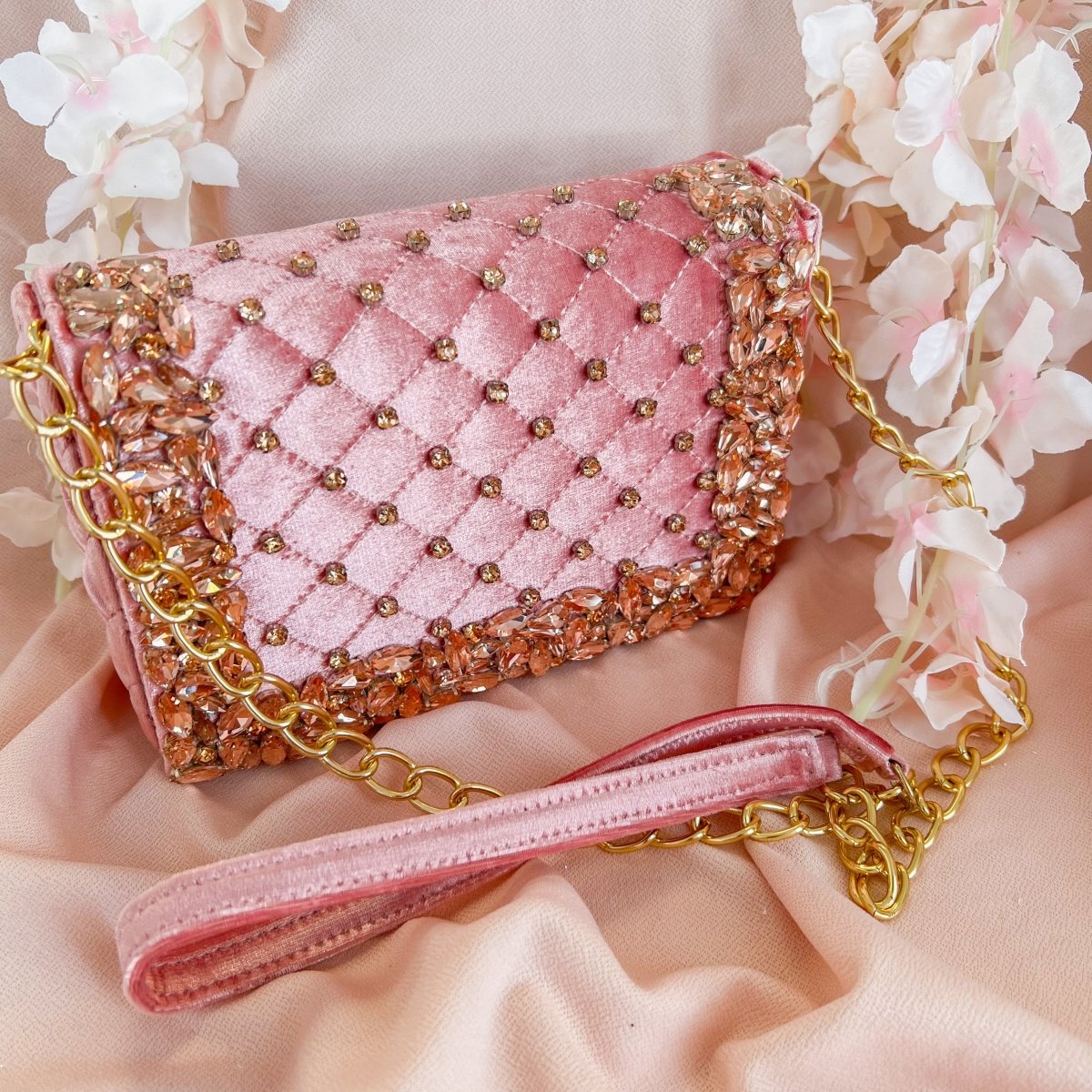 Buy Pink Clutch Bag With Detachable Cross-Body Chain from Next Ireland