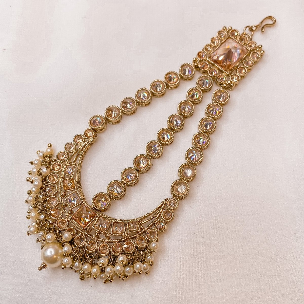 Priya Small Antique Gold Jhumar - SOKORA JEWELSPriya Small Antique Gold Jhumar