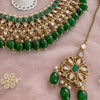 Ramila Mirrored Necklace set - Dark Green - SOKORA JEWELSRamila Mirrored Necklace set - Dark GreenNECKLACE SETS
