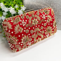 Red Clutch Bag - SOKORA JEWELSRed Clutch Bag