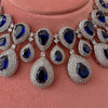 Reema Sapphire Drop Diamante Set - SOKORA JEWELSReema Sapphire Drop Diamante SetNECKLACE SETS
