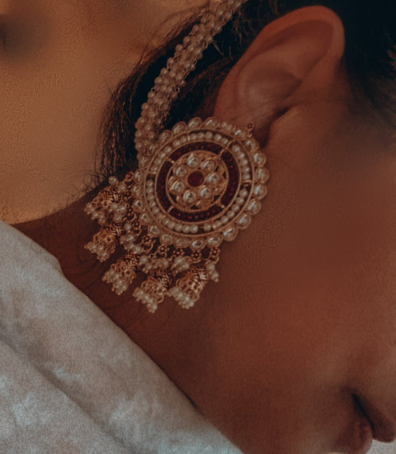Rohini Statement Earrings - Black - SOKORA JEWELSRohini Statement Earrings - Black