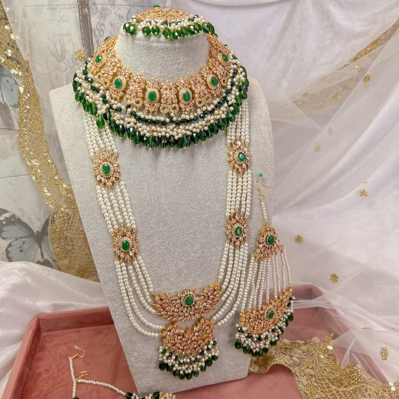 Kundan Necklace Rani Haar Necklace Design Kundan Necklace Bridal