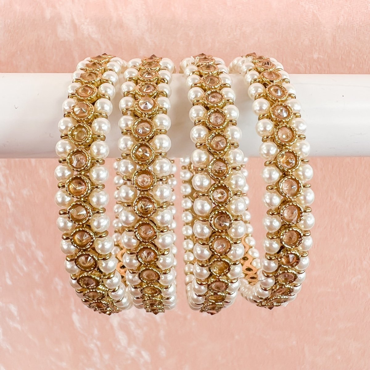 Pure on sale pearl bangles