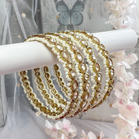 Set of 4 Golden Pearl Bangles - SOKORA JEWELSSet of 4 Golden Pearl BanglesBANGLES