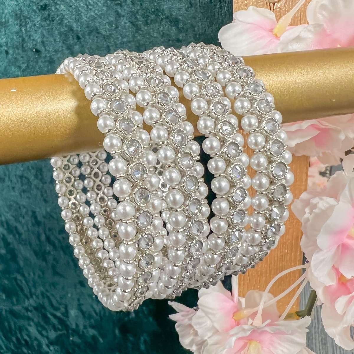 Real pearl store bangles