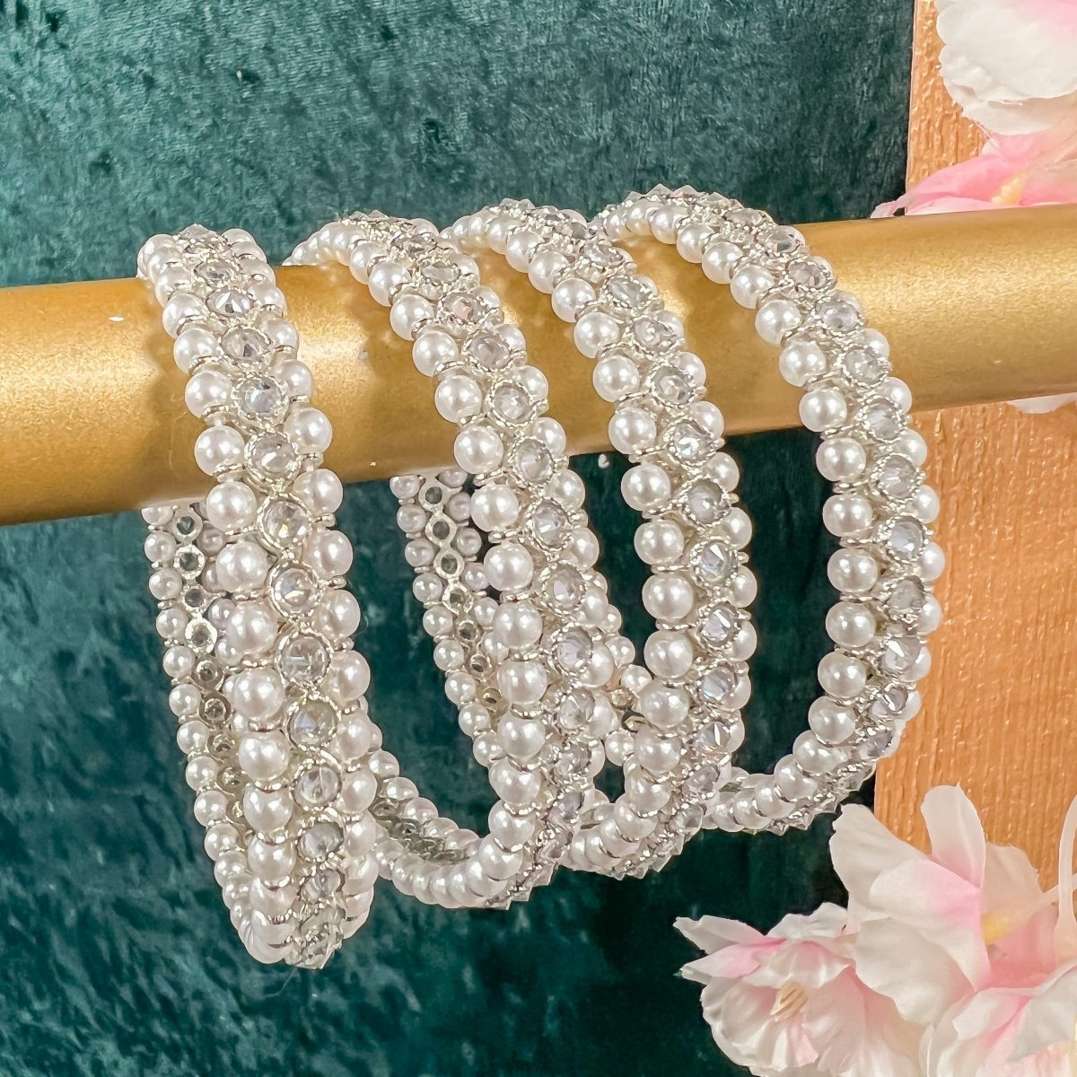 Pure on sale pearl bangles