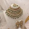 Shanaya Double Bridal Necklace Set - Green - SOKORA JEWELSShanaya Double Bridal Necklace Set - Greennecklace sets