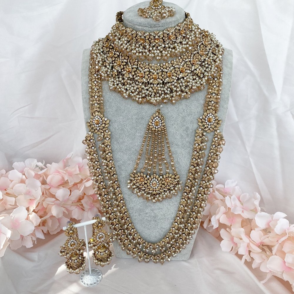 Shazmeen Bridal Necklace set - SOKORA JEWELSShazmeen Bridal Necklace set