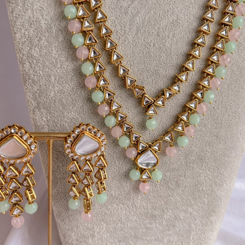 Shila Long Necklace set - Pastels - SOKORA JEWELSShila Long Necklace set - Pastels