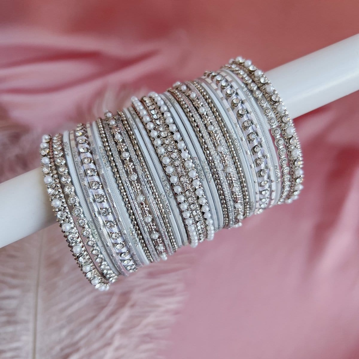 Silver bangle stack Clearance