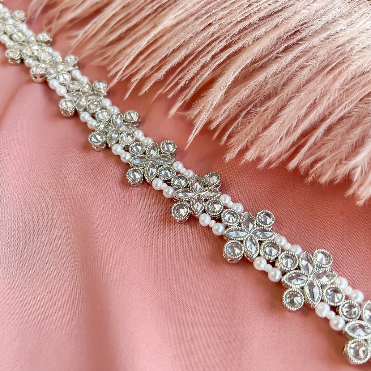 Silver jewel store headband