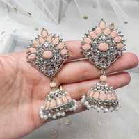 Silver Jhumka Earrings - SOKORA JEWELSSilver Jhumka Earrings