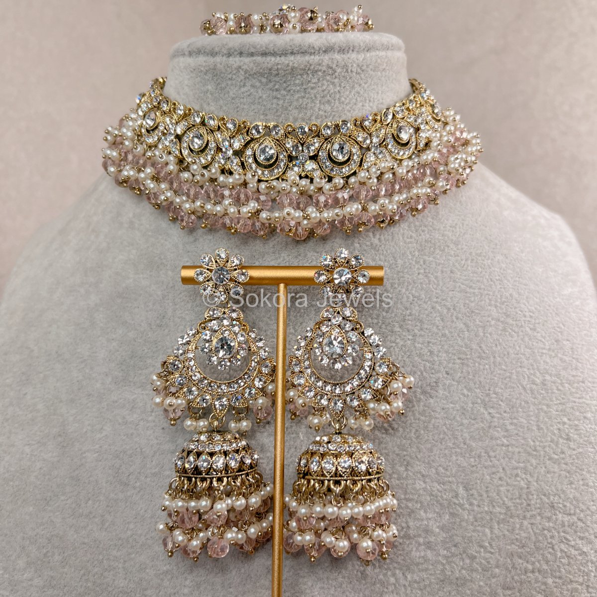 Buy Choker Set Indian Jewelry Jewellry Silver Choker Tikka Set/silver  Bollywood Necklace Set/indian Choker Wedding Necklace Mony Set Online in  India - Etsy