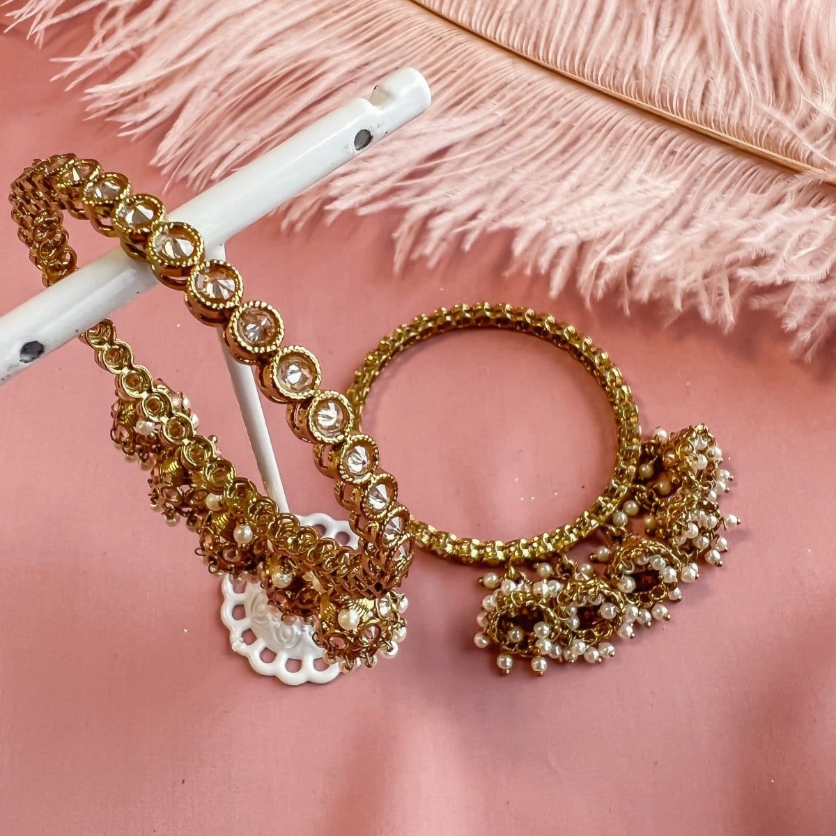 Slim 5 Jhumka Bangles - SOKORA JEWELSSlim 5 Jhumka BanglesBANGLES