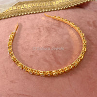 Slim Kundan Headband - SOKORA JEWELSSlim Kundan Headband