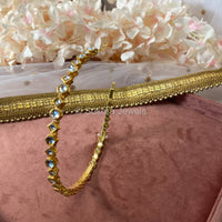 Slim Kundan Headband - SOKORA JEWELSSlim Kundan Headband