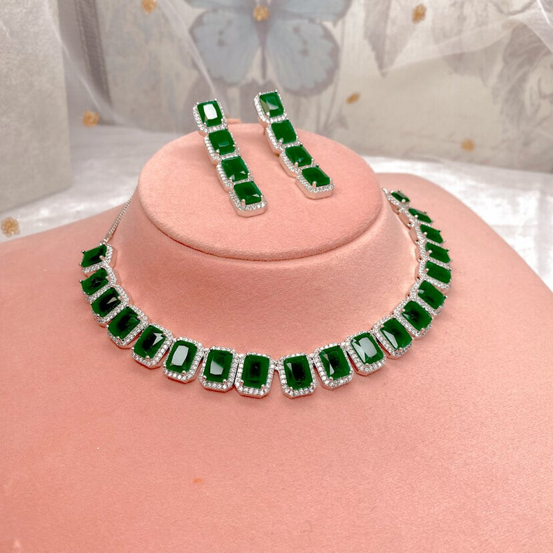 Small Diamante Set - Emerald - SOKORA JEWELSSmall Diamante Set - EmeraldNECKLACE SETS