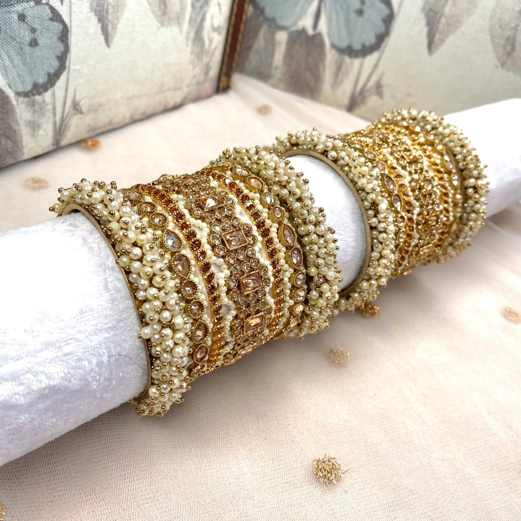 Small Luxury Chunky Gold Bangle set – SOKORA JEWELS