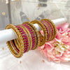 Small Plum and Gold Bangle Set - SOKORA JEWELSSmall Plum and Gold Bangle SetBANGLES