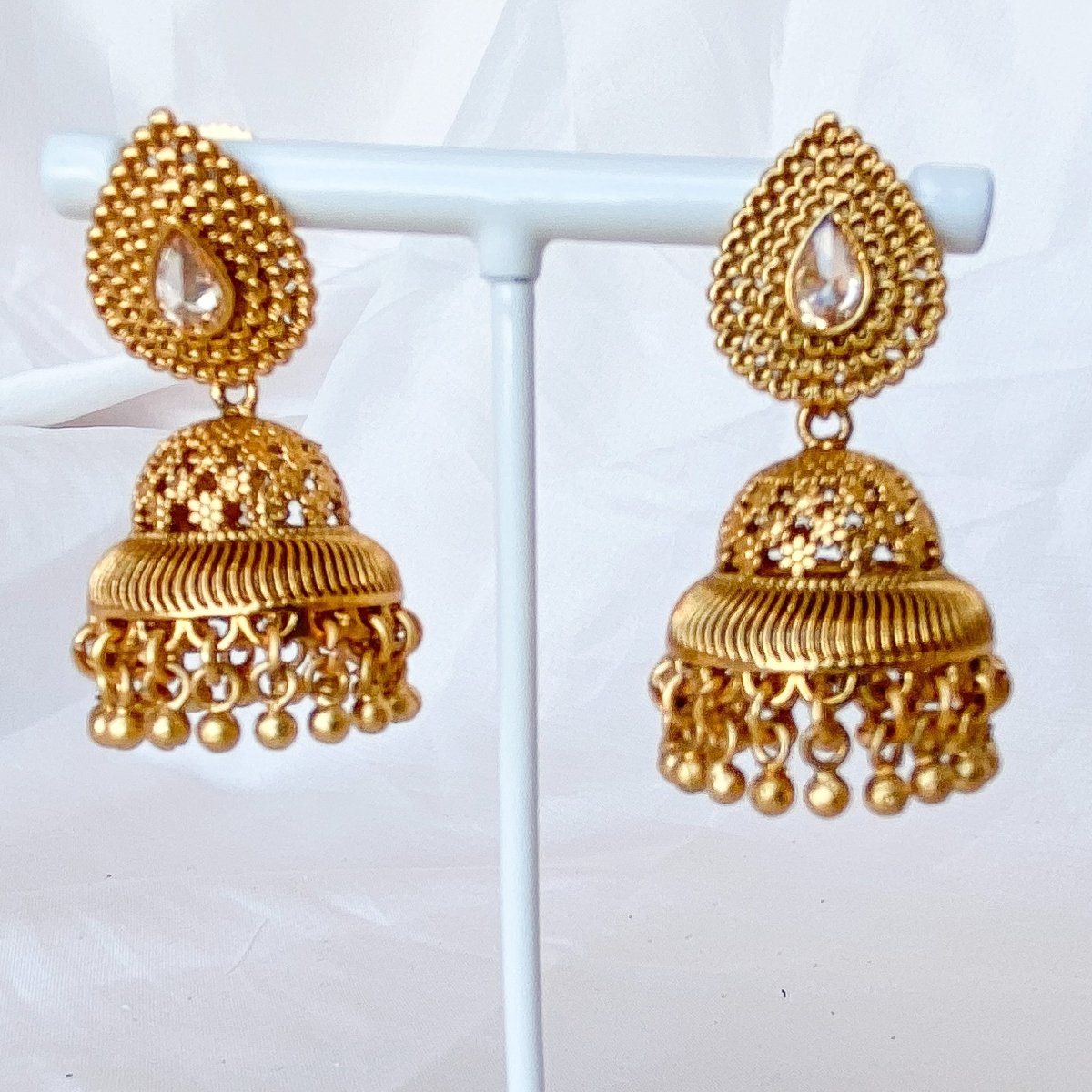 Temple jhumka hot sale