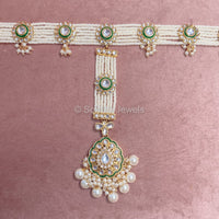 Sumbal Kundan Headband / Sheesh phool - SOKORA JEWELSSumbal Kundan Headband / Sheesh phool