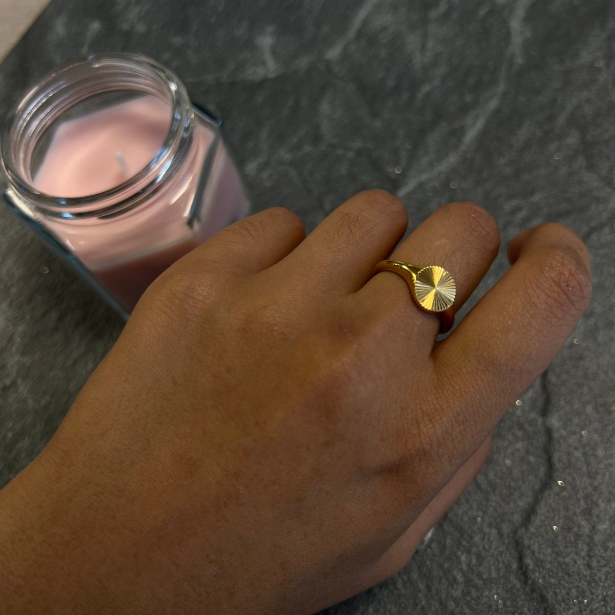 Surya Signet Ring - SOKORA JEWELSSurya Signet Ring