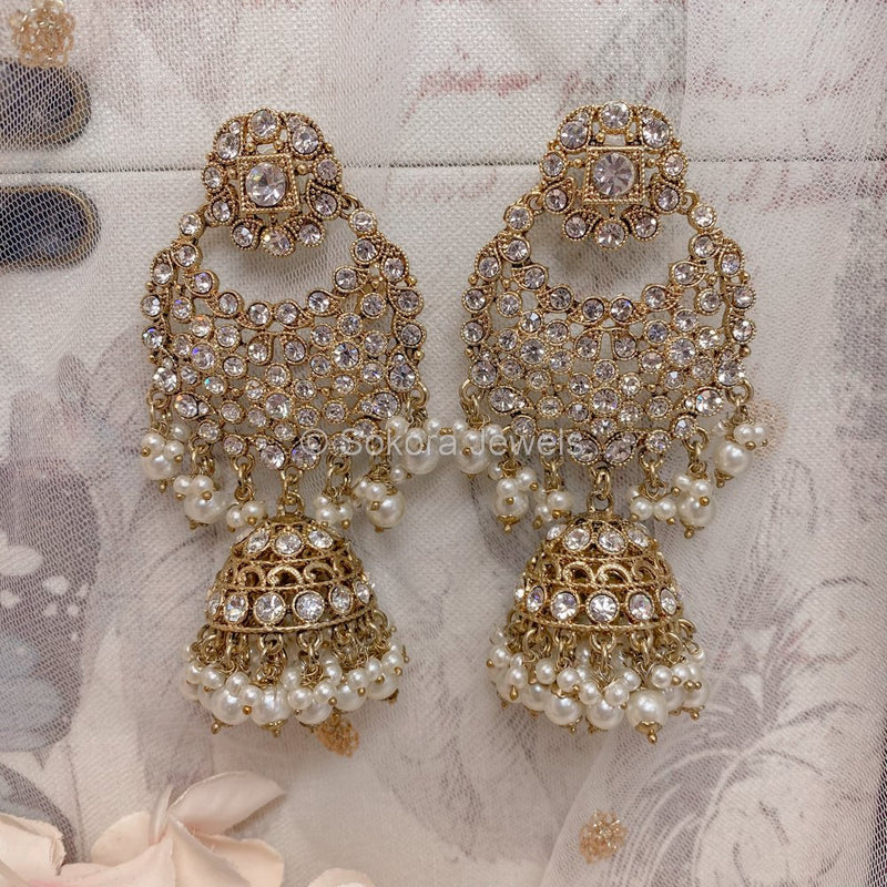 Tahera Bridal Double necklace Set - SOKORA JEWELSTahera Bridal Double necklace Set