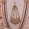 Tahera Bridal Necklace Set - Dark Red - SOKORA JEWELSTahera Bridal Necklace Set - Dark Rednecklace sets